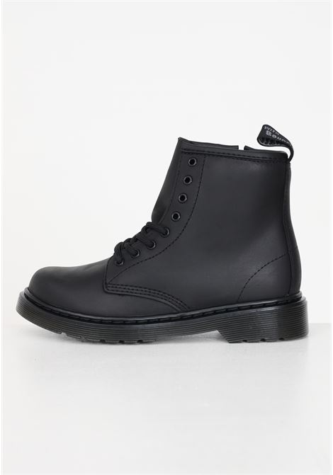 Black ankle boots for boys and girls 1460 Serena Mono J DR.MARTENS | 26040001-1460 SERENA MONO J.